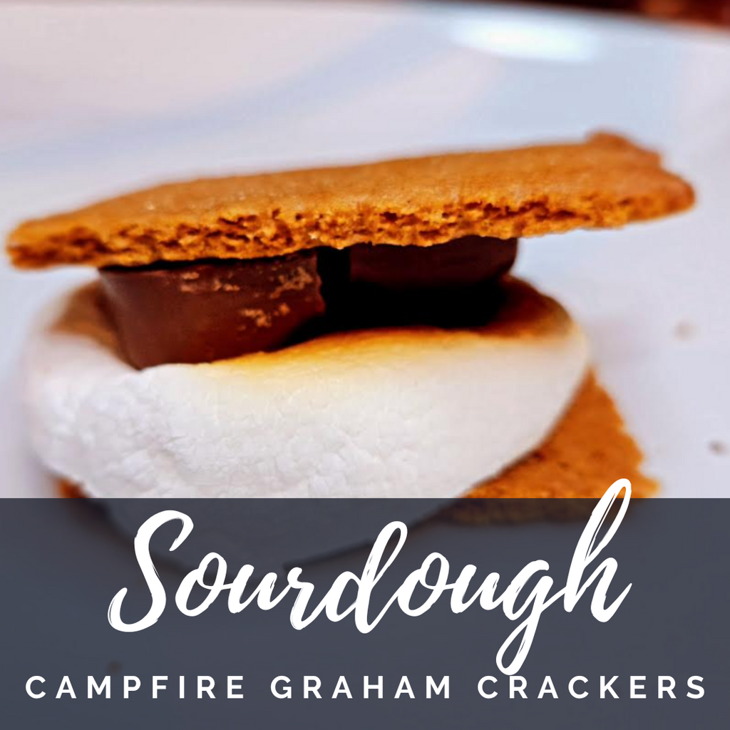 Recipe:  Sourdough Graham Crackers for Campfire S'mores