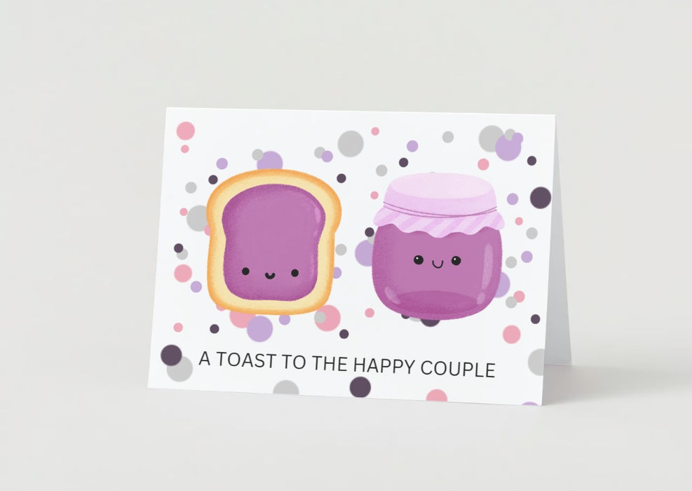 Bread Pun Greeting Card by Summit Sourdough - A Toast to the Happy Couple | Blank Inside