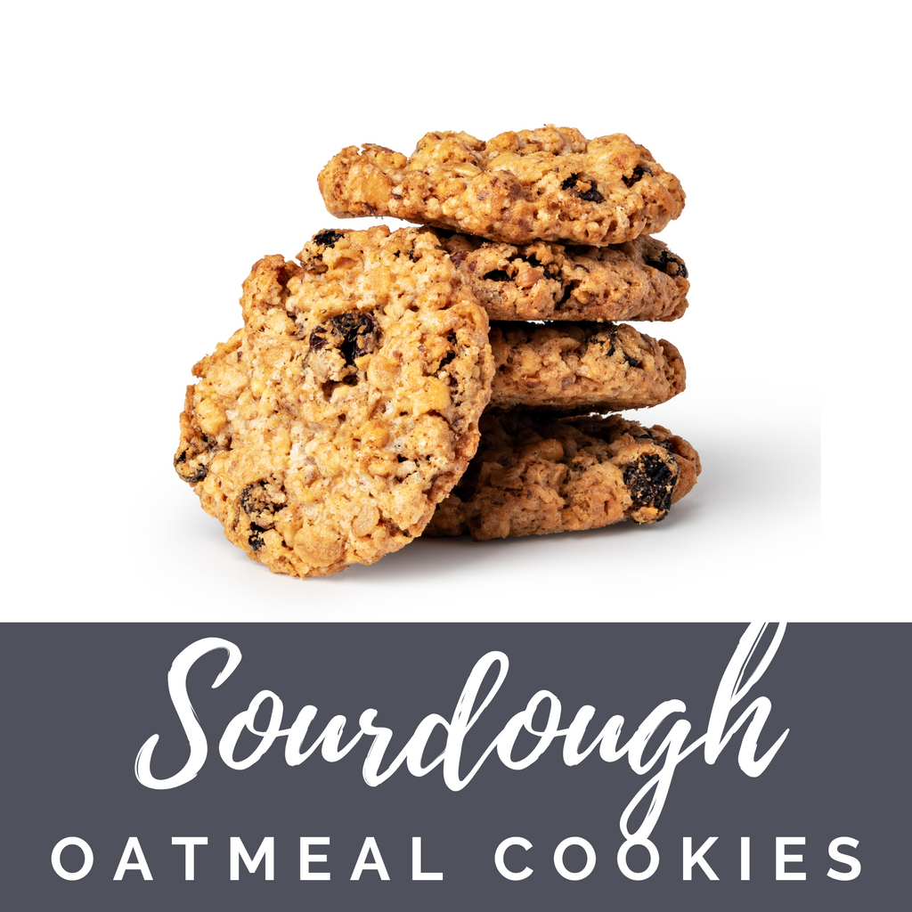 Soft Sourdough Oatmeal Cookies