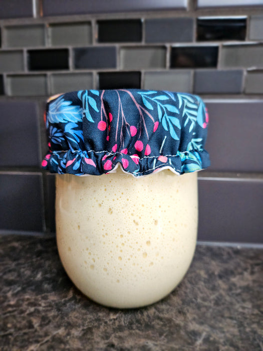 Reusable Sourdough Jar Cover - Lined, Multiple Colors