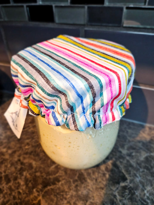 Reusable Sourdough Jar Cover - Lined, Multiple Colors