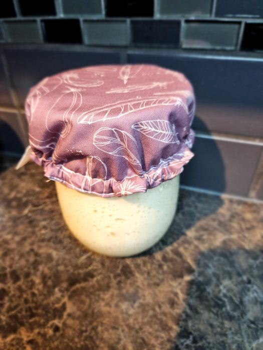 Reusable Sourdough Jar Cover - Lined, Multiple Colors