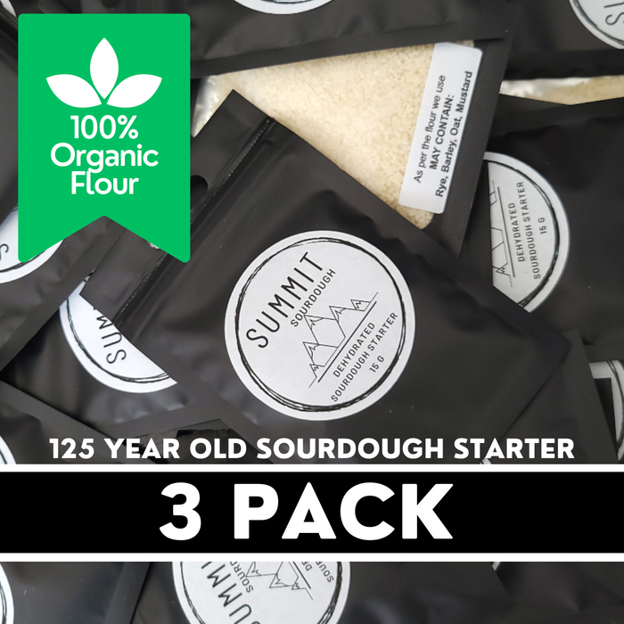 125 Year Old Summit Sourdough Starter Organic - Three Pack