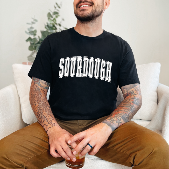 Sourdough Varsity Print Tee - Sourdough Unisex Tee