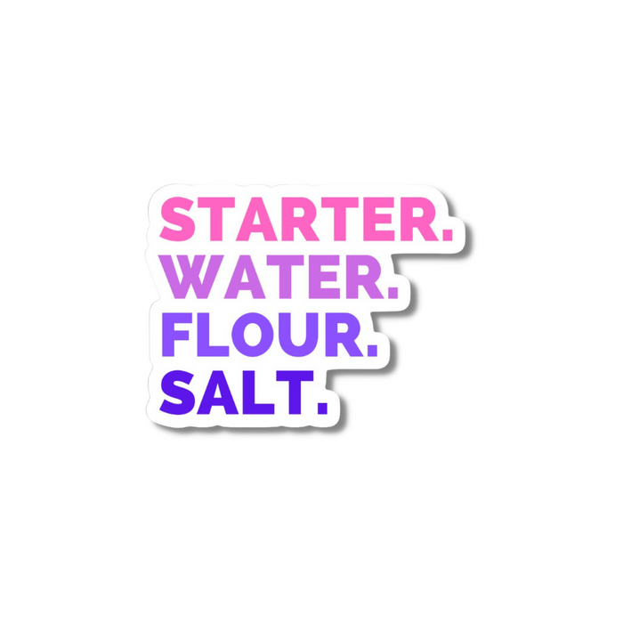 8 Bundle Pack Die Cut Sourdough Stickers by Summit Sourdough