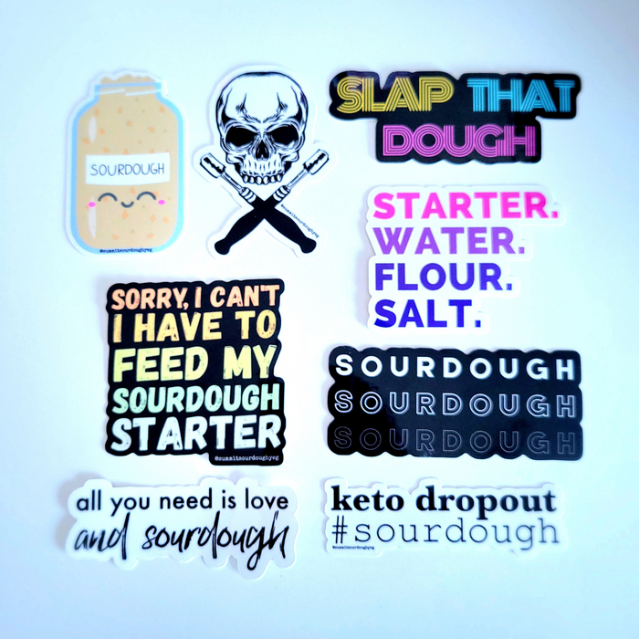 Die Cut Sourdough Stickers by Summit Sourdough