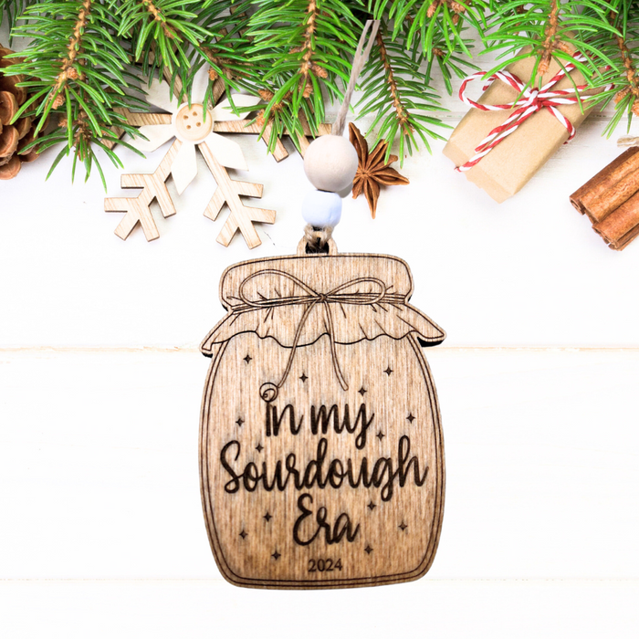 In My Sourdough Era 2025 Starter Jar Christmas Ornament