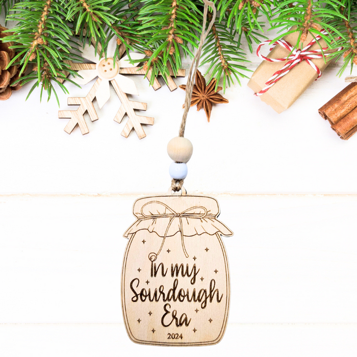 In My Sourdough Era 2025 Starter Jar Christmas Ornament
