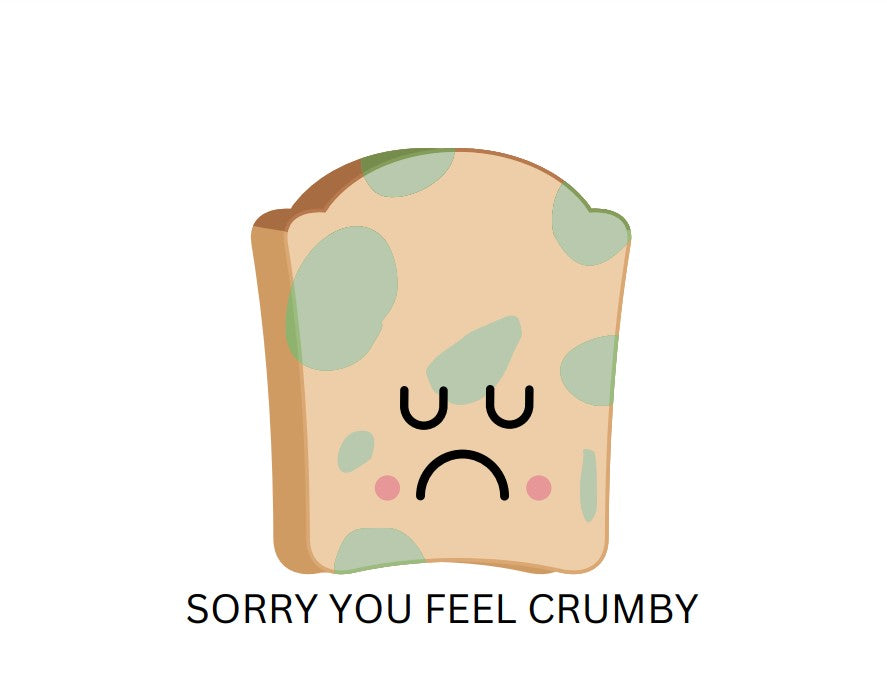 Bread Pun Greeting Card by Summit Sourdough - Sorry You Feel Crumby | Blank Inside