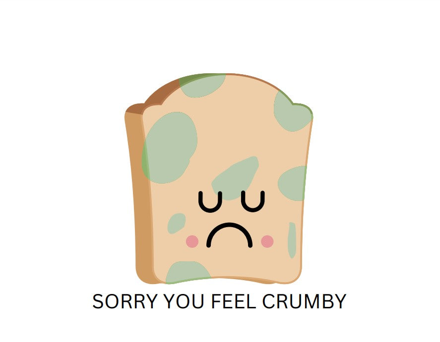 Bread Pun Greeting Card by Summit Sourdough - Sorry You Feel Crumby | Blank Inside