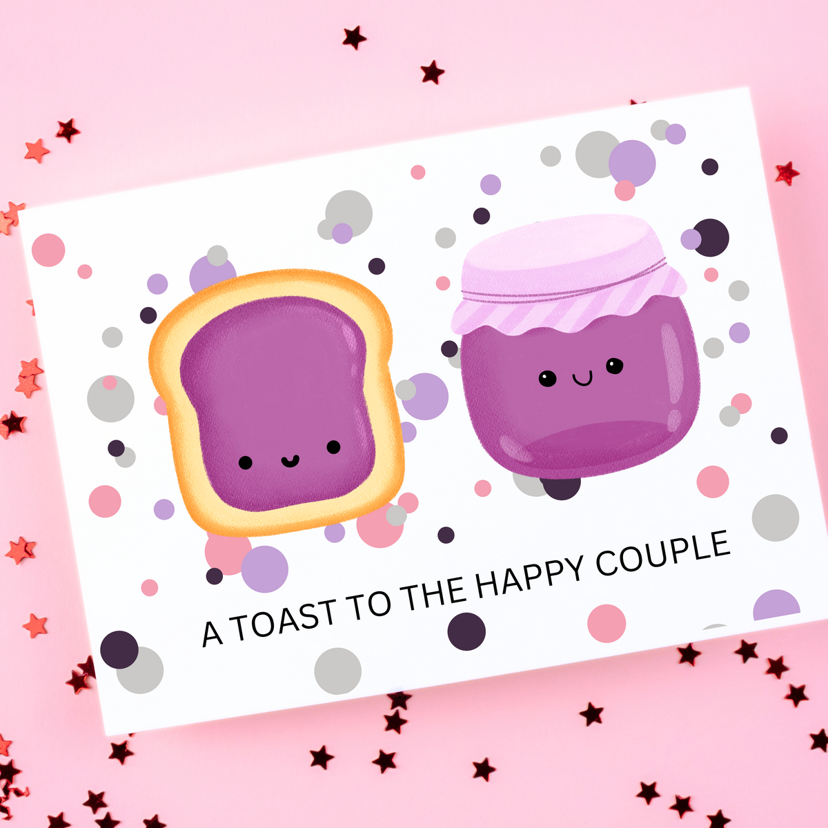 Bread Pun Greeting Card by Summit Sourdough - A Toast to the Happy Cou
