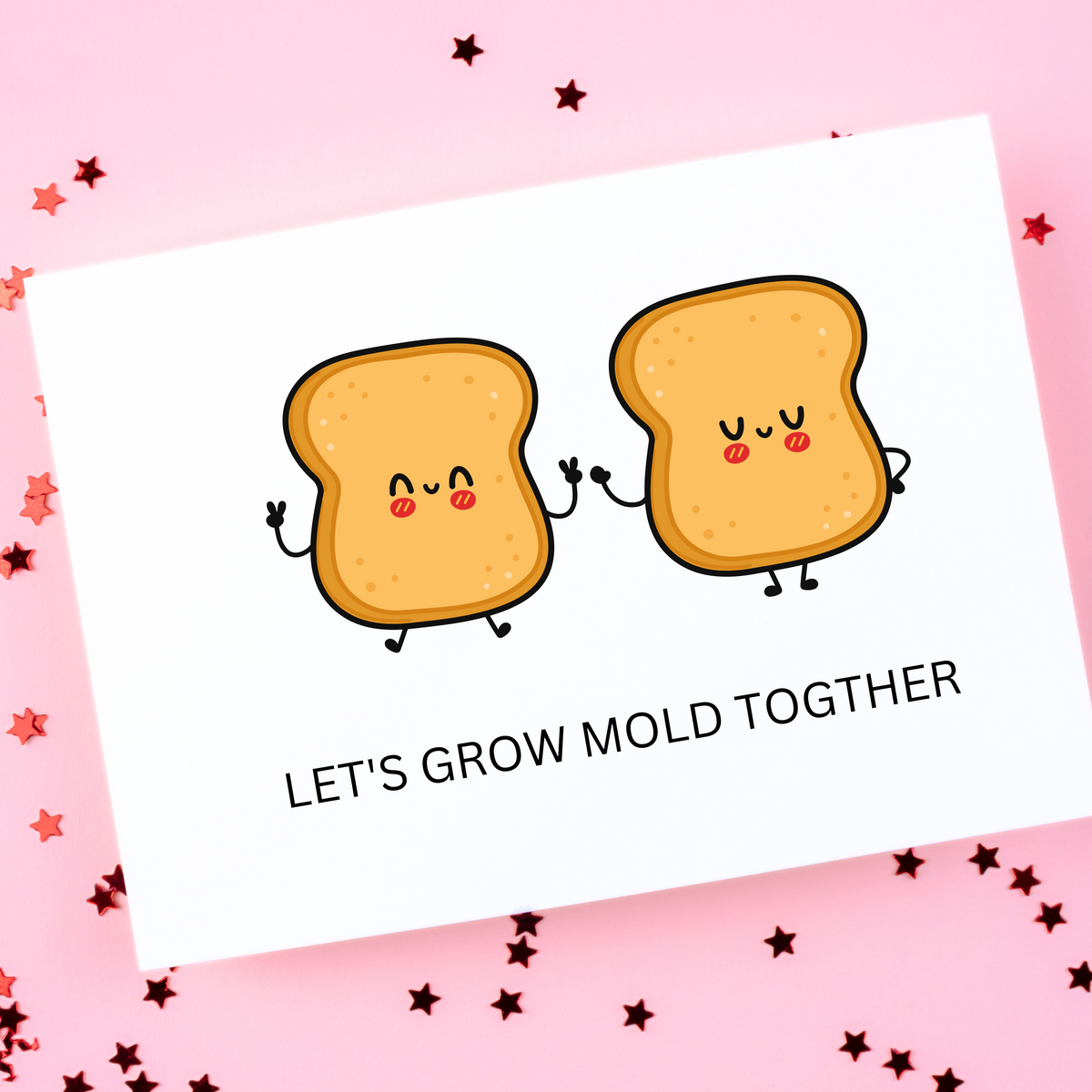 Bread Pun Greeting Card by Summit Sourdough - Let's Grow Mold Together