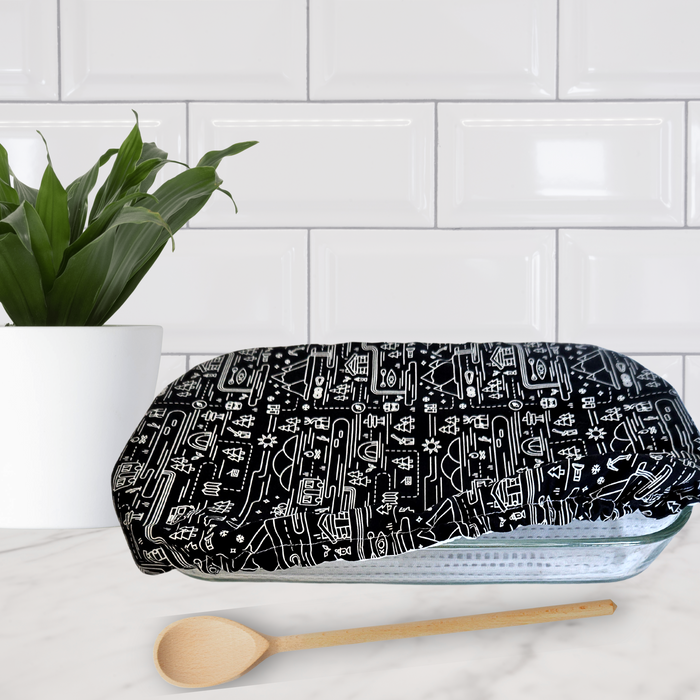 Reusable Casserole Dish Cover |  Multiple Prints