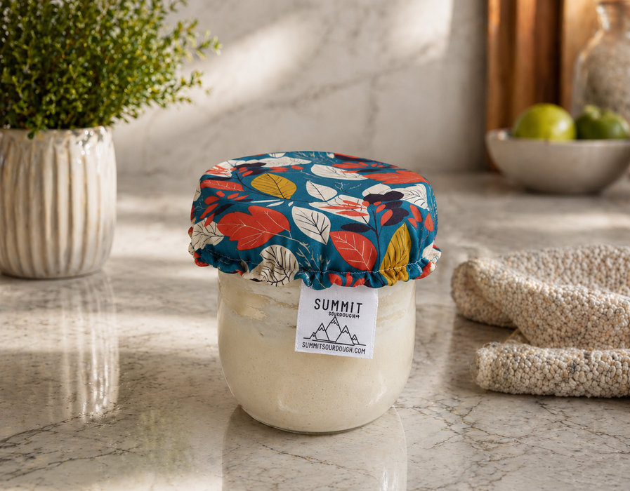 Reusable Sourdough Jar Cover - Lined, Multiple Colors
