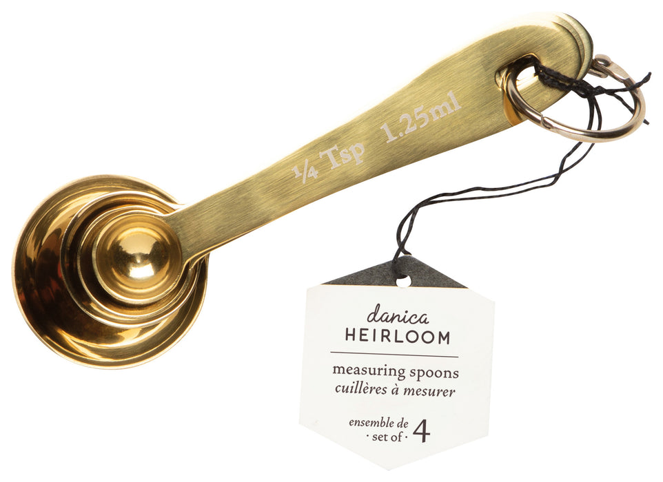 Gold Measuring Spoons Set of 4 - Danica Heirloom