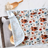 Reusable XL proofing cover with scenic mountain print, ideal for sourdough baking and nature lovers.