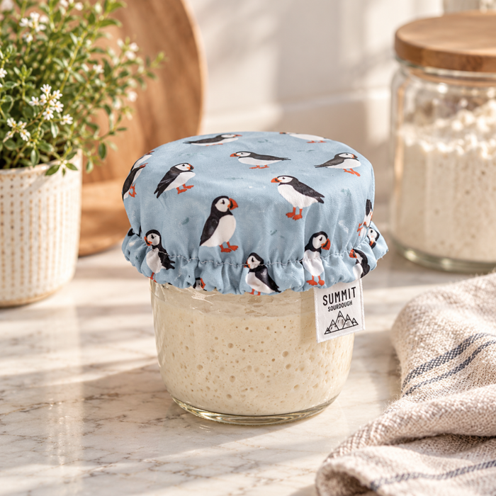 Reusable Sourdough Jar Cover - Lined, Multiple Colors