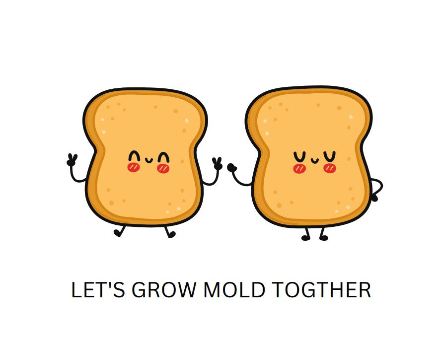 Bread Pun Greeting Card by Summit Sourdough - Let's Grow Mold Together | Blank Inside