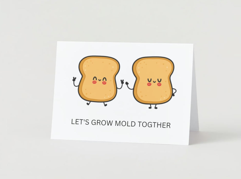 Bread Pun Greeting Card by Summit Sourdough - Let's Grow Mold Together | Blank Inside