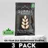 Buy Summit Sourdough 130 Year Old Organic Sourdough Starter kit.  3 pack dehydrated heirloom culture.