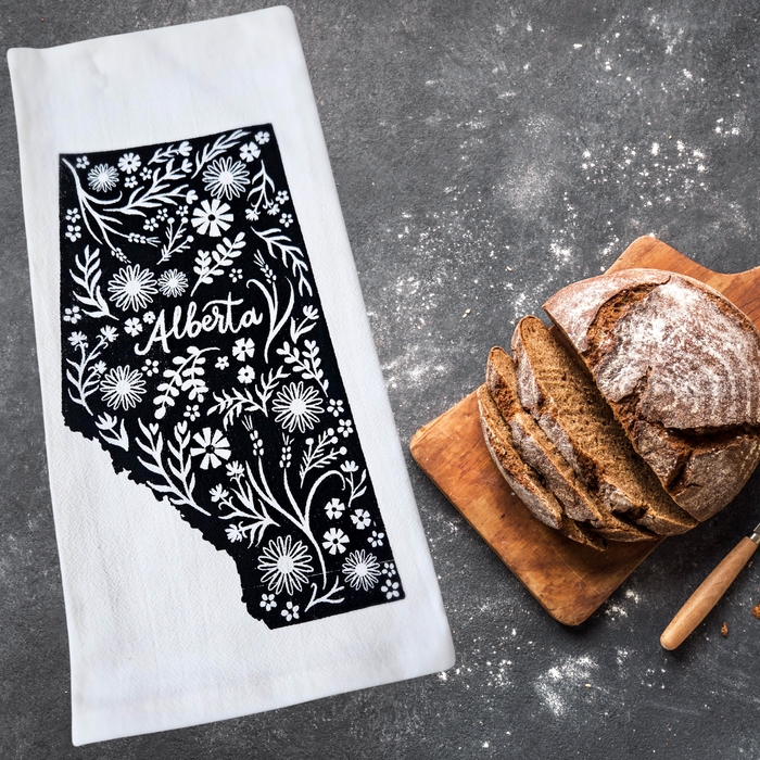 Organic Cotton Tea Towel -  Province of Alberta