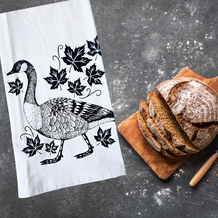 Organic Cotton Tea Towel -  Oh Canada Goose!