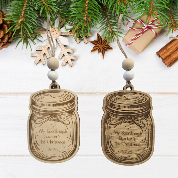 My Sourdough Starter's First Christmas 2025 Christmas Ornament
