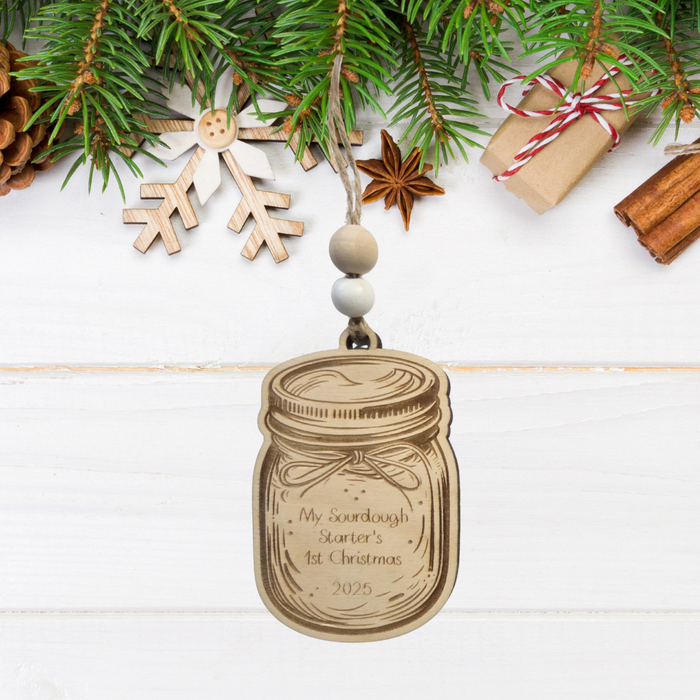 My Sourdough Starter's First Christmas 2025 Christmas Ornament
