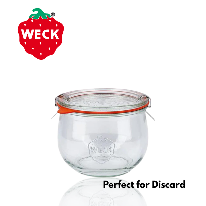 Weck 744 580ml / 19.6oz Tulip Jar – Sourdough Starter & Discard Jar