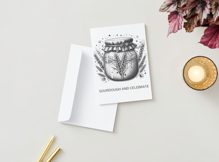 Bread Pun Greeting Card by Summit Sourdough - Sourdough and Celebrate | Blank Inside