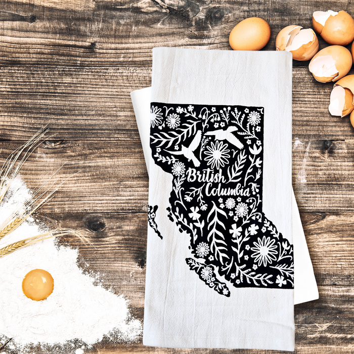 Organic Cotton Tea Towel -  Province of British Columbia