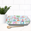 Reusable casserole dish cover—eco-friendly, washable, and made in Canada. Perfect for reducing single-use plastic in the kitchen. Made in Canada