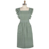 Danica Heirloom Ada homesteading apron in Willow green cotton