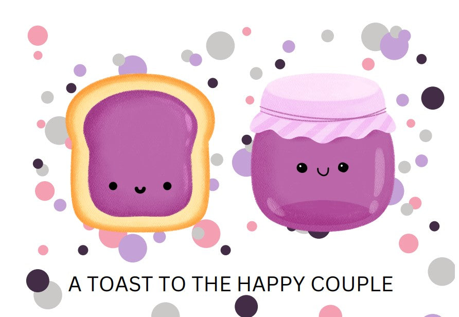 Bread Pun Greeting Card by Summit Sourdough - A Toast to the Happy Couple | Blank Inside