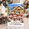A Little Off-Key, A Lot of Christmas Spirit | Sourdough Christmas Card | Blank Inside
They may not be hitting all the right notes, but they’re definitely bringing the Christmas spirit.
Featuring an adorable choir of sourdough starter jars bundled up and caroling outside a cozy bakery, “A Little Off-Key, A Lot of Christmas Spirit” is a funny and festive Christmas card made for anyone who loves sourdough almost as much as they love the holidays.