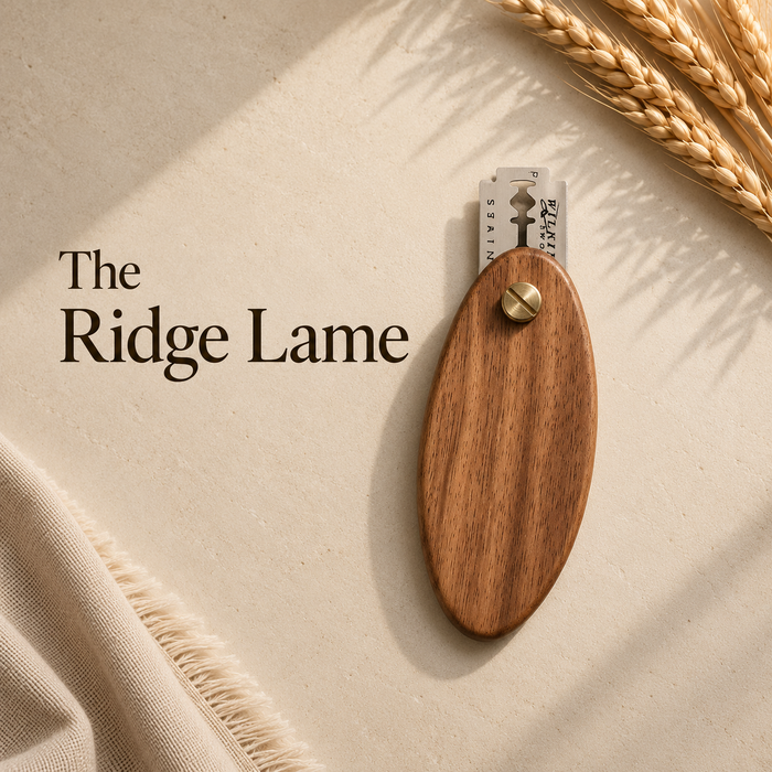 the Ridge wooden sourdough bread lame for precise bread scoring.  Made in Canada Bread Lame