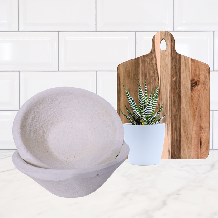 Summit Sourdough Handcrafted wood pulp brotform bread basket for sourdough bread baking