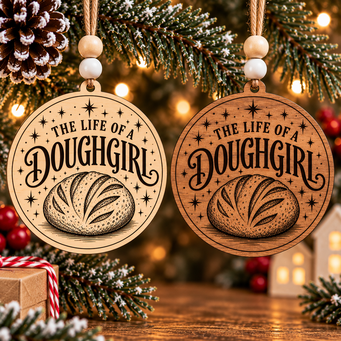 nspired by the magic of Taylor Swift's The Life of a Showgirl, our The Life of a Doughgirl Christmas ornament brings a little pop culture to the art of sourdough baking.

Featuring a beautifully engraved artisan sourdough loaf, vintage-inspired lettering, and delicate stars, this wooden ornament celebrates the bakers who have made sourdough their whole personality (and wouldn't have it any other way).
