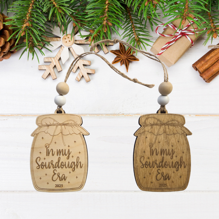 In My Sourdough Era 2025 Starter Jar Christmas Ornament
