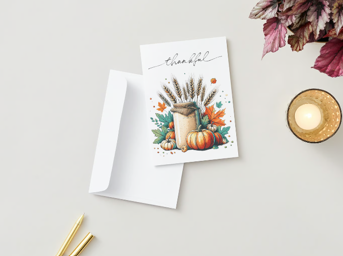 Bread Pun Greeting Card by Summit Sourdough - Thankful | Blank Inside