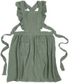 Willow green homesteading apron by Danica Heirloom for baking sourdough bread and cooking