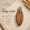 The Ridge wooden sourdough lame with replaceable double-edge razor blade.  Made in Canada sourdough bread slashing scoring tool.