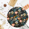 Boho floral XL cover for sourdough baking—eco-friendly and reusable brotform or banneton cover for artisan bread.