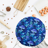 Extra-large sourdough proofing cover with mystic mushroom print—reusable for banneton baskets, brotforms, and bread bowls