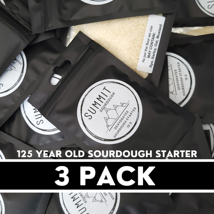 125 year old sourdough starter - three pack